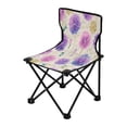thumbnail image 2 of 600D Oxford Camping Chair Portable Foldable Chair Supports 220 lbs for Picnic, Fishing, Backpacking Watercolor Dandelions Pattern, 2 of 8