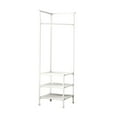 thumbnail image 1 of Abbracc Coat Rack Dorm Sweaters Jackets Scarf Hats Multipurpose Clothes Hanger Stand Three Layer White, 1 of 9