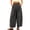 Dark Gray -BO16, variant on Cotton Linen Pant for Womens Wide Leg Palazzo Pants Elastic High Waist Comfy Polka Dot Trousers with Pockets Navy S