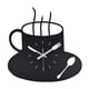 thumbnail image 1 of Elegante reloj de pared silencioso de 12 pulgadas Reloj moderno para decoración del hogar , Negro, Los 30x30cm, 1 of 6