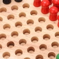 thumbnail image 4 of Jeu de dames chinoises en bois coloré pour adultes et enfants, 4 of 4