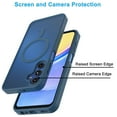 thumbnail image 4 of Galaxy A15 5G Case,Magnetic Phone Case with MagSafe for Samsung Galaxy A15 5G 6.5",Takfox [Frosted] Shockproof Case Matte Hard Plastic & Silicone Rubber Full Body Bumper Protection Cover,Blue, 4 of 9