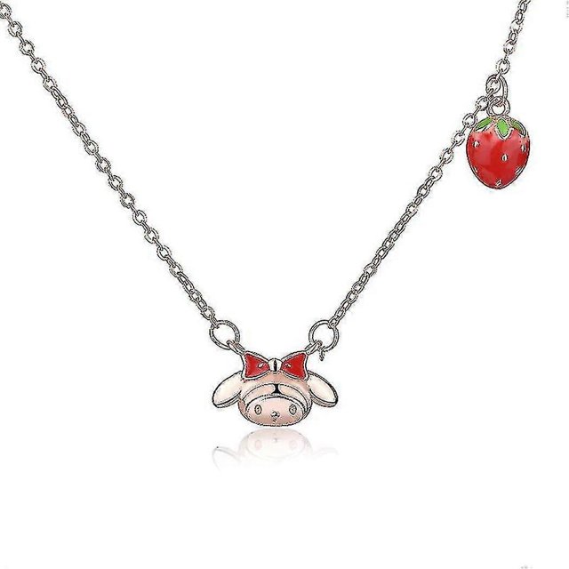 New Sanrio Hello Kittys Y2k Sweet Kawaii Ring Necklace Cartoon Ornaments Fashion Temperament Exquisite Valentines Day Gift--necklace13-Product code 4 necklace13