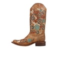 thumbnail image 3 of Corral Boots Womens Floral Inlay Embroidered Square Toe Cowboy . Mid Calf B, 3 of 5
