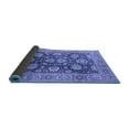 thumbnail image 2 of Ahgly Company Indoor Round Oriental Blue Industrial Area Rugs, 8' Round, 2 of 4