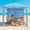 Light Blue, variant on Bigleap 6x6ft Beach Cabana with Side Wall, UPF 50+ Sun Shelter & Wind-Resistant Canopy, Portable Beach Tent with Carry Bag (Light Blue)