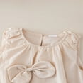 thumbnail image 6 of MEZZALL Toddler Kids Baby Girls Solid Color Sleeveless Bowknot Summer Casual Dress Princess Dresses Relaxed Fit Baby Wear, 6 of 7