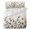 Beige, variant on Fall Thanksgiving 4 Piece Bedding Set, Blue Green Plants Eucalyptus Leaves Twin Size Duvet Cover Set with Zipper Closure & Corner Ties Soft Breathable Comforter Cover for Bedroom