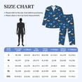 thumbnail image 4 of Naloa Colorful Ocean Shark Men’s Pajamas Set - Long Sleeve Button Down Sleep Shirt and Pajama Bottoms Sleepwear Set-XX-Large, 4 of 7