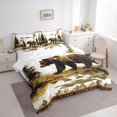 thumbnail image 3 of Homewish Wildlife Bear Twin Bedding Sets 7-Piece for Kids Teens,Jungle Animal Bedding Comforter Set Microfiber,Green Brown Breathable Sheet Sets,Super Cozy Room Decor,Reversible, 3 of 8