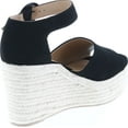 thumbnail image 5 of SODA Fabia Women's Open Toe Anke Strap Espadrille Wedge Sandal, 5 of 7
