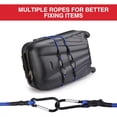 thumbnail image 3 of Heavy Duty Bungee Cords with Hooks, Elastic Rope for Outdoor Camping, Tent, Luggage Rack, Cargo, Blue, 3 of 5