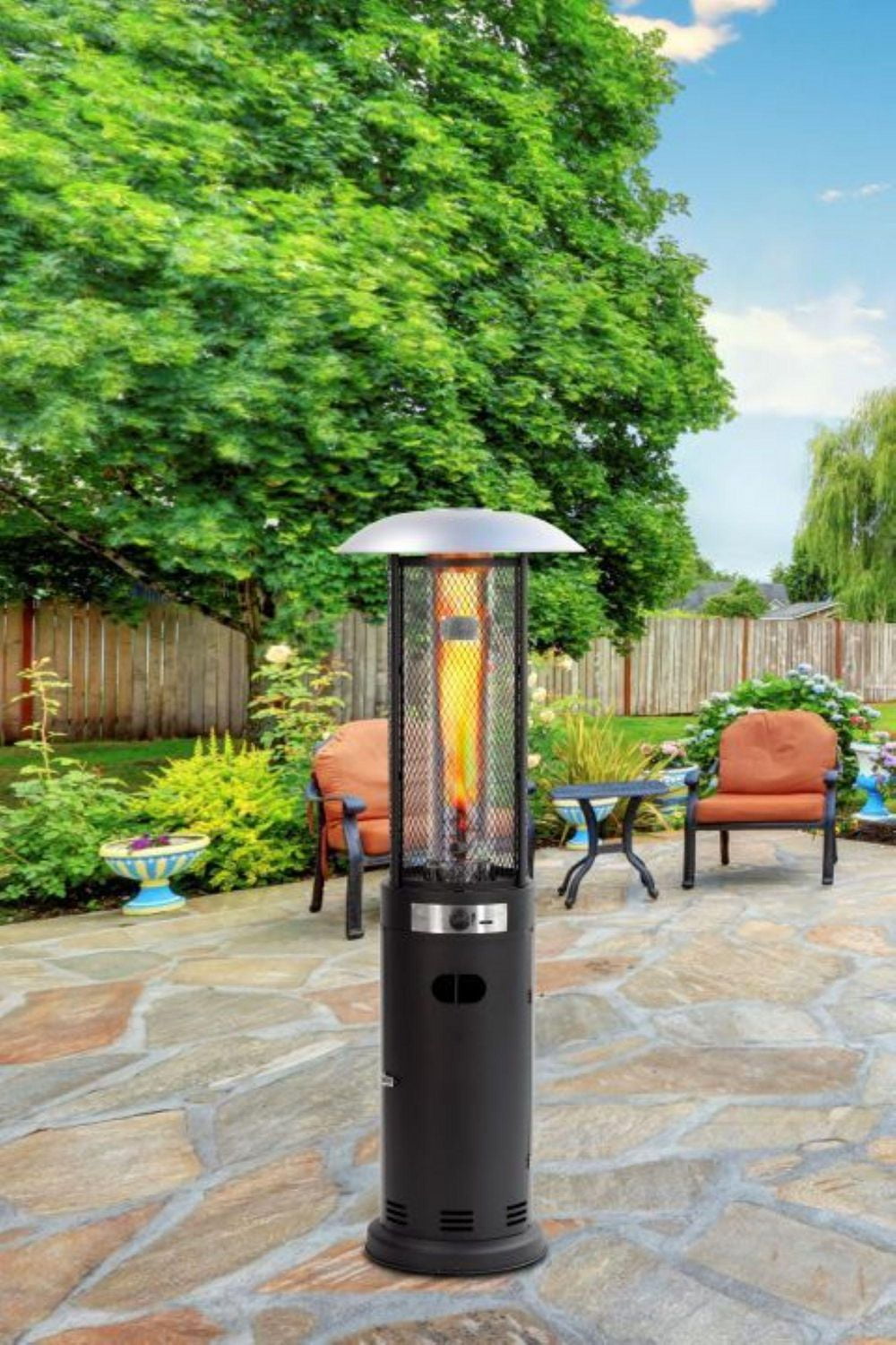Shinerich Inferno Patio Heater - Matte Black