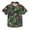 Parrot Birds in Jungle, variant on Dailycode Small Short Sleeve Button Down Shirts Pirate Bear and Book Casual Shirt 3-10 Years