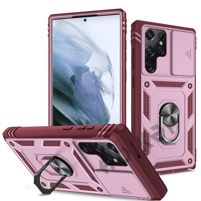 Funda para Samsung S23 Ultra, S22, S21, S20 FE, Note 20 Plus, A54, A53, A33, A52S, A52, 5G, resistente, con cámara, 360 grados xuanjing unisex