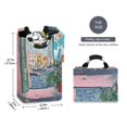 thumbnail image 2 of Yayeee Freestanding Laundry Hamper with Handle Collapsible Large Storage Basket for Clothes, Green Window Sea, 2 of 7