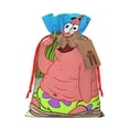 thumbnail image 1 of Zufioo SpongeBob SquarePants Print Christmas Drawstring Gift Bags, Holiday Party Packaging Bags, Suitable for Holiday Gift Decorations-Small, 1 of 7