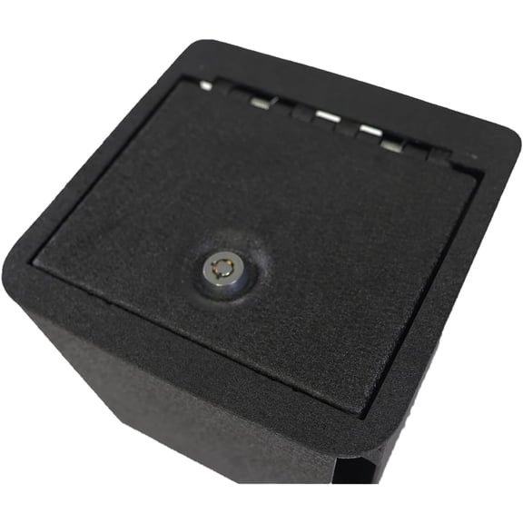 Black Horse Center Console Safe Black Compatible with 2022-2024 Jeep Grand Cherokee | 2022-2024 Jeep Wagoneer-ASJG22