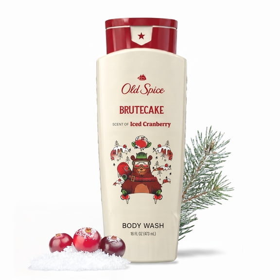 Old Spice Body Wash for Men, BruteCake-Iced Cranberry, Limited Edition, 16 fl oz