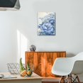thumbnail image 4 of Timeless Elegance Blue Abstract Flower Art, Modern Canvas Prints to Elevate Your Living Room, Bedroom & Home Décor, 12x16 inches, 4 of 7