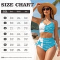 thumbnail image 5 of XYZCANDO Couple Matching Beach Outfit Hawaiian Swimwear Flag of Honduras Men Board Shorts Two Piece Women Tummy Control Bikini His and Hers Set for Summer Vacation Beach Resort Wear Cruise Outfits, 5 of 6