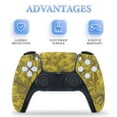 thumbnail image 4 of Skin Sticker for PS5 Slim Standard PS5 Pro Disc Digital Edition Console and Controllers Decals for Playstation 5 (Yellow Solid,PS5 Pro Disc Edition), 4 of 5