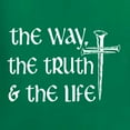 thumbnail image 5 of Wild Bobby The Way, The Truth & The Life Inspirational/Christian Women Racerback Tank Top, Kelly, Small, 5 of 5