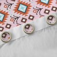 thumbnail image 4 of Manfei Bohemian Aztec Blackout Curtains Set of 2 (52x84 Each) for Adult, Pink Blue Tribal Geometric Window Curtains, Southwestern Curtains and Drapes, Curtains and Drapes Room Decor, 4 of 6