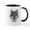 White/Black Inside, variant on CafePress - Wolf With Saxon Motif - 11 oz Ceramic Mug - Novelty Coffee Tea Cup