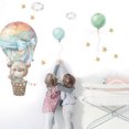 thumbnail image 1 of 2PCS Cartoon Bear Hot Air Balloon Wall Sticker Baby Nursery Decor Baby Shower Ro, 1 of 5
