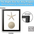 thumbnail image 3 of Eucatus 8x10" Rectangle Black Wooden Shadow Box Display Frames, 1 Pack, 3 of 7