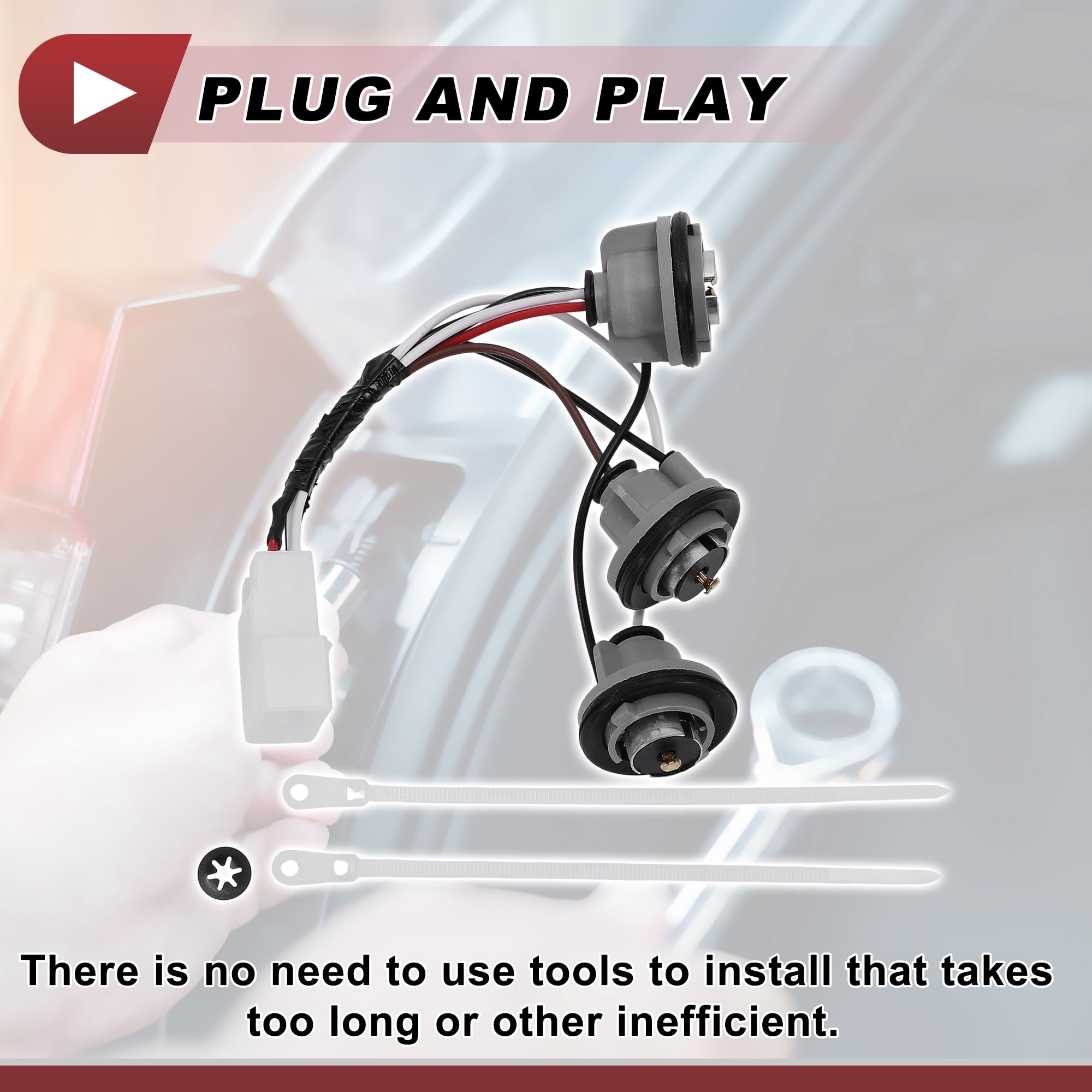 Unique Bargains Tail Light Socket Wiring for Subaru Impreza 1993-2001