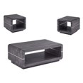 thumbnail image 1 of Contemporary 3pc Wood Coffee Table Set in Walnut Gray Wrap, 1 of 3