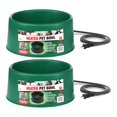 thumbnail image 3 of Farm Innovators P-60 1.5 Gallon 60 Watt Electric Heated Pet Water Bowl with Thermostatic Control and Anti Chew Cord, Green (2 Pack), 3 of 5