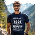 thumbnail image 3 of Vintage 1991 Limited Edition T-Shirt, Retro Birthday Shirt for Men, Perfect Gift for 1991 Birth Year, 3 of 4