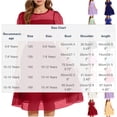 thumbnail image 4 of OGLCCG Tween Girls Dress Puff Short Sleeve Mesh A Line Swing Party Dresses Crewneck Flowy School Midi Dress for Teen 5-12 Years, 4 of 4
