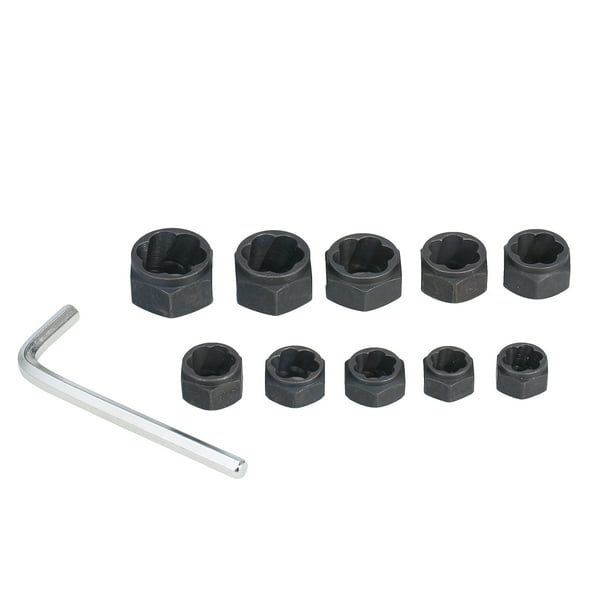 11Pcs Impact Bolt Nut Remover Set Nut Extractor Socket 919MM Locking