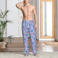 thumbnail image 6 of Lsque Strawberry And Flowers Print Men's Pajama Pants, Lounge Pant - Comfortable Home Wear,Elastic Waistband, Stylish Design-Small, 6 of 9