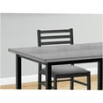 thumbnail image 2 of JERFIT 5-Piece Modern Dining Set with Table, 3 Chairs, and Bench for Small Space, Grey and Black, 2 of 6