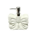 thumbnail image 4 of Kuntesetty Bow Hand Soap Dispenser Cute Ceramic Soap Bottle for Lotion Shampoo Bathroom White, 4 of 7