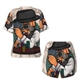 thumbnail image 5 of Lsque Pug Dog Women's Short-Sleeved Pajama Set - 2 Piece Soft and Lightweight Sleepwear Set-4X-Large, 5 of 9