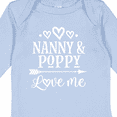 thumbnail image 4 of Inktastic Nanny and Poppy Love Me Granddaughter Boys or Girls Long Sleeve Baby Bodysuit, 4 of 5