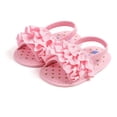 thumbnail image 3 of Honeeladyy Summer Savings Infant Baby Girls Boys Open Toe Sandals Summer Polka Dot Crib Shoes Toddler Soft Sole Dress Flat Shoes (Pink,9-11 Months), 3 of 4