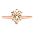 thumbnail image 7 of Solitaire Engagement Ring for Women - 1ct Natural Morganite in 14K Rose Gold Promise Ring, 7 of 7