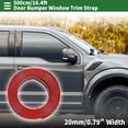 thumbnail image 2 of Kit de tira de moldura de ventana Unique Bargains para parachoques de automóvil exterior, adhesivo autoadhesivo a prueba de rasguños, sticker decorativo de 16.4ft x 0.79" Rojo 1 juego, 2 of 7