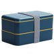 thumbnail image 1 of 1pc estilo japonés de doble capa bento caja crisis de caja de cajas de almuerzo para hogar, 1 of 5