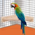 thumbnail image 3 of Pet Wood Parrot Standing Platform Rack Bird Climbing Wood Stand Cage Toy, 3 of 7