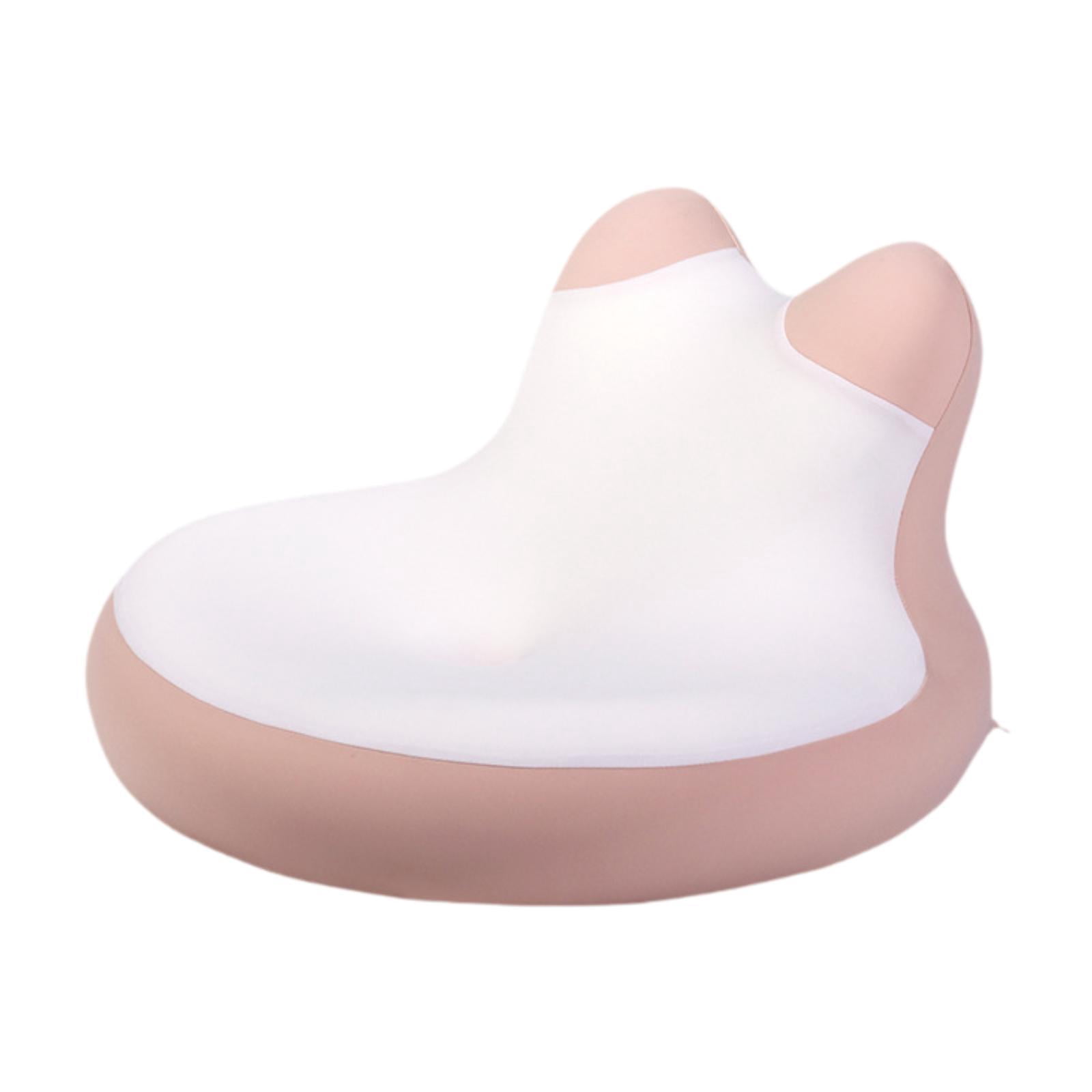 Wswqop Face Down Reading Pillow Bed Wedge Pillow Memory Foam Bedding Lying, Leaning and Pink White