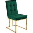 thumbnail image 3 of Meridian Furniture Pierre Velvet Dining Chair, Green (Set of 2), 3 of 7