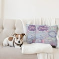 thumbnail image 4 of Ambesonne Floral Throw Pillow Cover 2 Pack, Dandelions Leaves Swirls, 24", Multicolor, 4 of 5